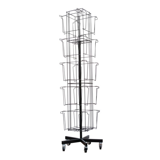 4-SIDED ROTATING CALENDAR DISPLAY BLACK C-20 (NO MERCHANDISE) 
