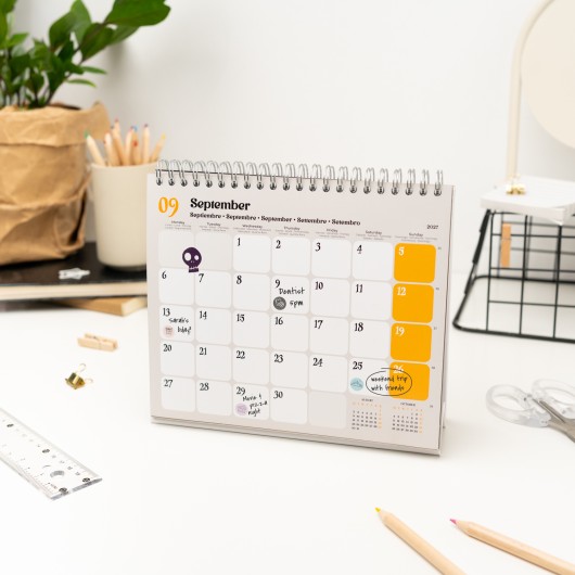 DISNEY THE NIGHTMARE BEFORE CHRISTMAS 2027 DESK CALENDAR