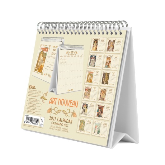 ART NOUVEAU 2027 DESK CALENDAR