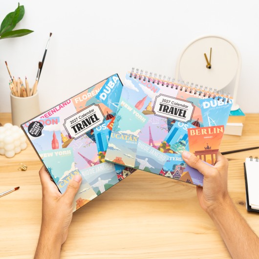 TRAVEL 2027 DESK CALENDAR