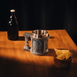 THE LORD OF THE RINGS MINES OF MORIA TANKARD WITH STEEL CUP 2
