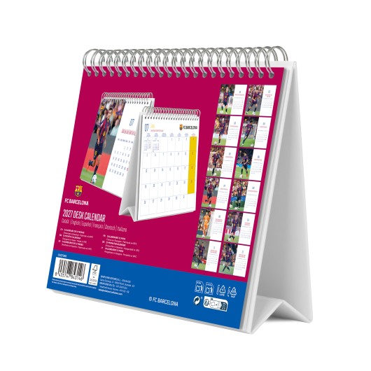 FC BARCELONA 2026/2027 SEASON 2027 DESK CALENDAR