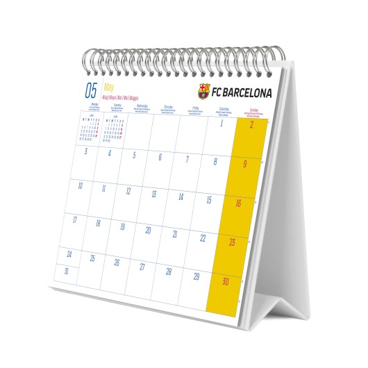 FC BARCELONA 2026/2027 SEASON 2027 DESK CALENDAR