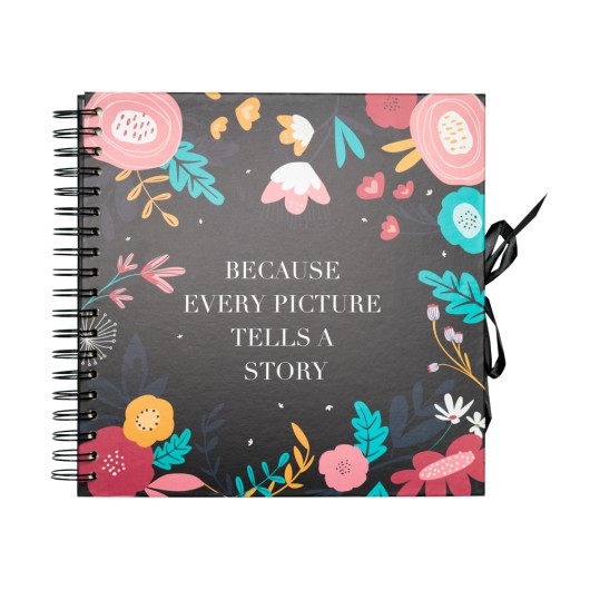 SCRAPBOOK ALBUM FOTO 26X26CM 40 PAGINAS BLUMMEN
