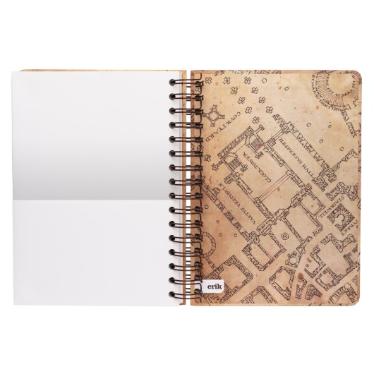 CUADERNO TAPA FORRADA A5 HARRY POTTER THE MARAUDER'S MAP