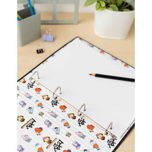 CARPETA 4 ANILLAS PREMIUM BT21 STREET MOOD