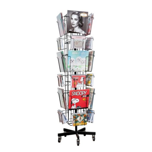 EXPOSITOR CALENDARIOS GIRATORIO 4 CARAS 12+12 - 30X30 + DELUXE