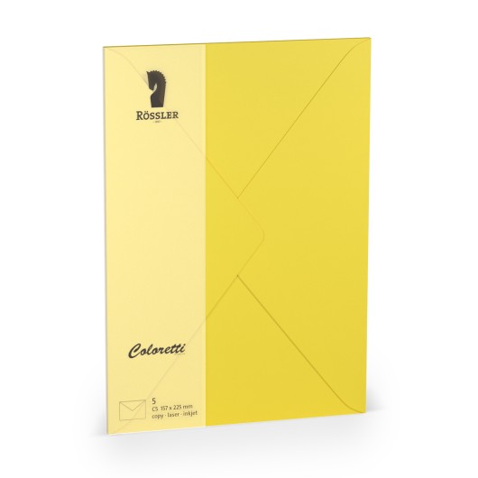 SOBRE C5 COLORETTI 5 UNIDADES AMARILLO