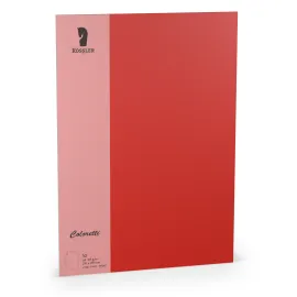 TARJETA A4 COLORETTI 10 UNIDADES ROJO