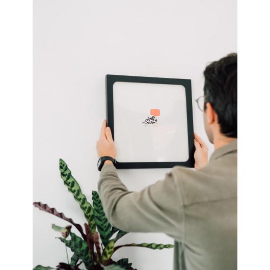 MARCO VINILO PREMIUM 32X32 CM MDF NEGRO