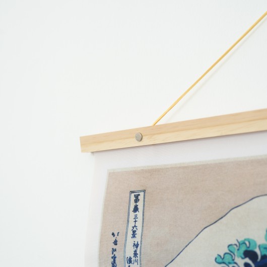 BANDEROLA DE MADERA THE GREAT WAVE OFF KANAGAWA KOKONOTE