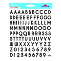 PEGATINAS CLASSY LETRAS Y NUMEROS NEGRO