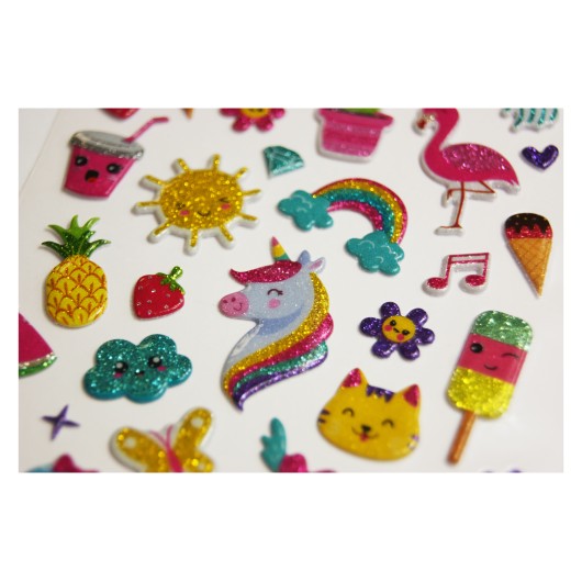 PEGATINAS TWEENY FOAMY VERANO FANTASIA