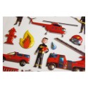 PEGATINAS TWEENY FOAMY DECOR BOMBEROS