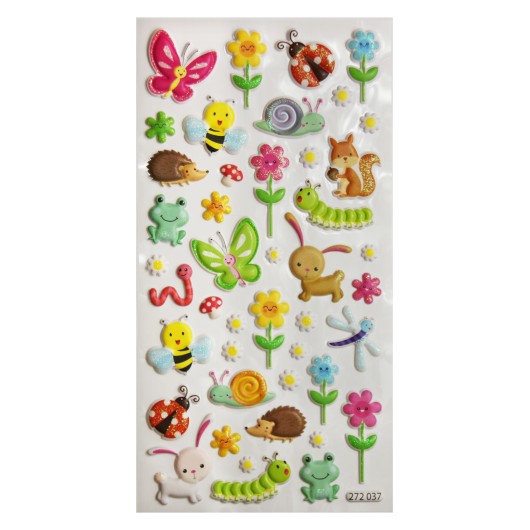 PEGATINAS TWEENY FOAMY DECOR ANIMALES PRIMAVERA