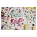 PEGATINAS TWEENY FOAMY UNICORNIOS GOLD
