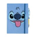 CUADERNO TAPA FELPA A5 PREMIUM CON BOLIGRAFO PROYECTOR DISNEY STITCH TROPICAL