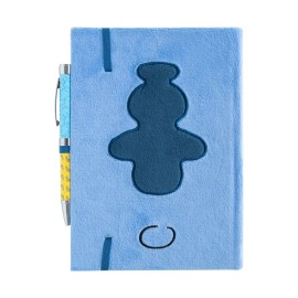 CUADERNO TAPA FELPA A5 PREMIUM CON BOLIGRAFO PROYECTOR DISNEY STITCH TROPICAL 2