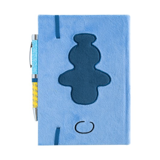 CUADERNO TAPA FELPA A5 PREMIUM CON BOLIGRAFO PROYECTOR DISNEY STITCH TROPICAL