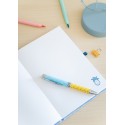 CUADERNO TAPA FELPA A5 PREMIUM CON BOLIGRAFO PROYECTOR DISNEY STITCH TROPICAL