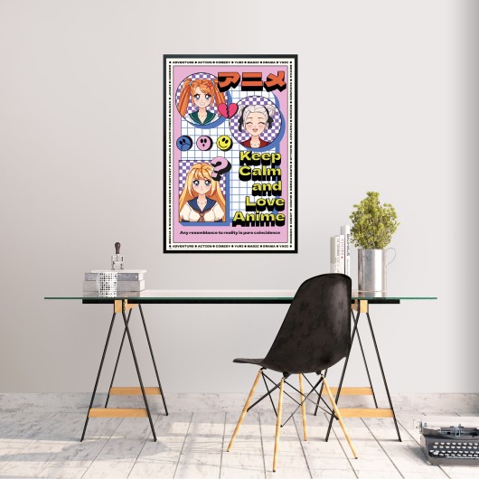 POSTER ANIME KEEP CALM AND LOVE ANIME