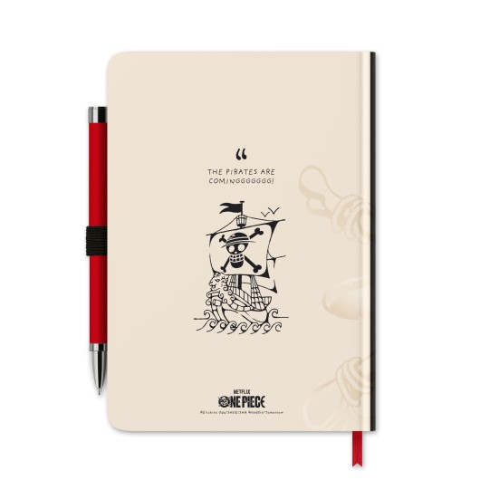 CUADERNO PREMIUM A5 CON BOLIGRAFO PROYECTOR ONE PIECE NETFLIX
