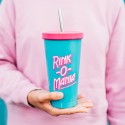 VASO DE ACERO CON PAJITA STRANGER THINGS - RINK-O-MANIA
