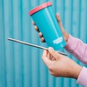 VASO DE ACERO CON PAJITA STRANGER THINGS - RINK-O-MANIA
