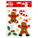 PEGATINAS GEL DECO NAVIDAD GALLETAS