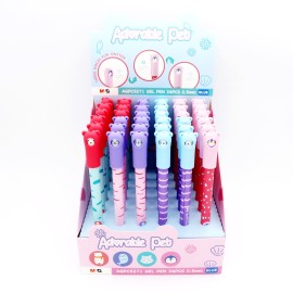 DISPLAY BOLIGRAFOS GEL ADORABLE PET POLO NORTE