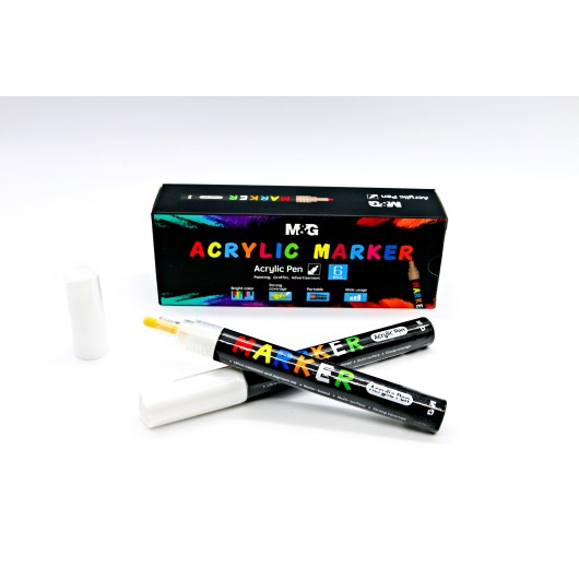 SET ROTULADORES PINTURA ACRILICA BLANCO 1 S100