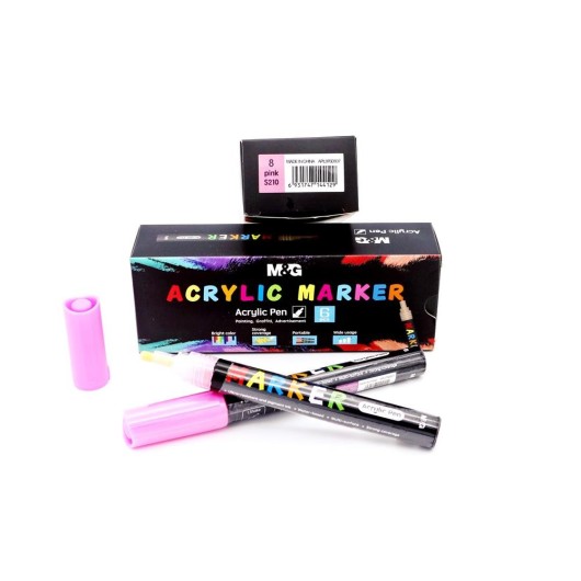 SET ROTULADORES PINTURA ACRILICA ROSA 8 S210
