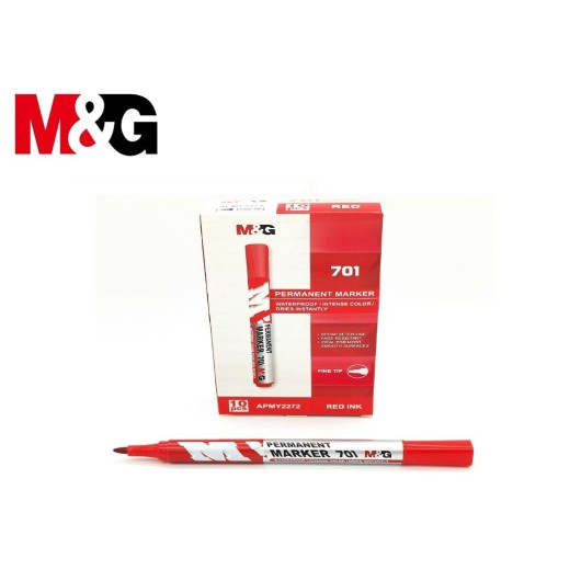 SET MARCADORES PERMANENTE 701 ROJO