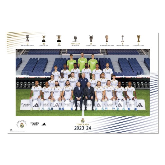 POSTER REAL MADRID PLANTILLA 2023/2024