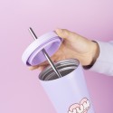 VASO DE ACERO CON PAJITA PUSHEEN MOMENTS