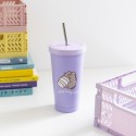 VASO DE ACERO CON PAJITA PUSHEEN MOMENTS