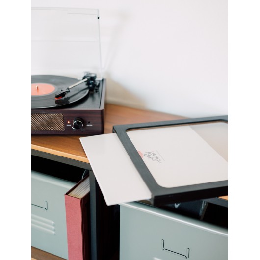 MARCO VINILO PREMIUM 32X32 CM MDF NEGRO