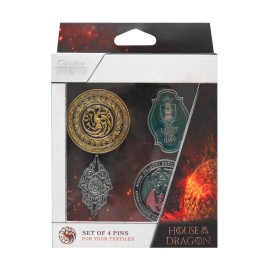 SET DE 4 PINS JUEGO DE TRONOS LA CASA DEL DRAGON 2