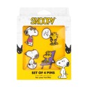 SET DE 4 PINS SNOOPY