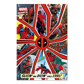 POSTER MARVEL DEADPOOL PORTADA COMIC 30 AÑOS