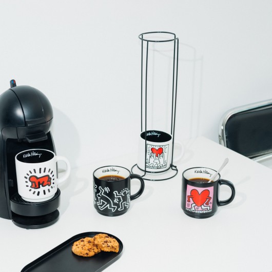 JUEGO DE 4 TAZAS KEITH HARING