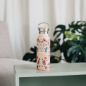 BOTELLA METALICA CON ASA FRIDA KAHLO VIVA LA VIDA