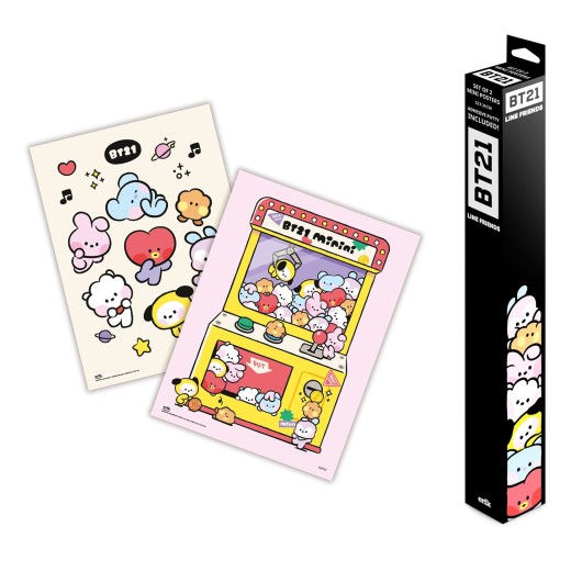 SET MINIPOSTERS BT21