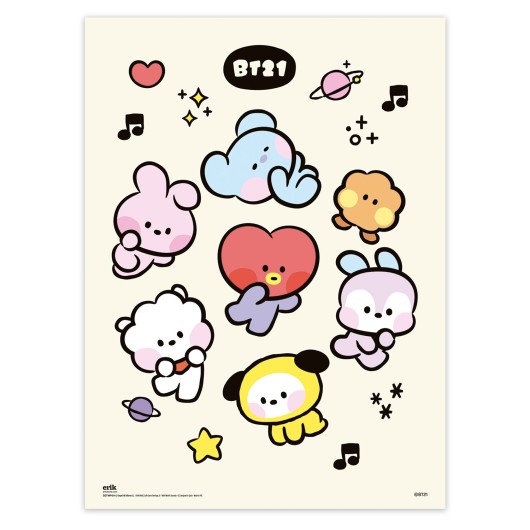 SET MINIPOSTERS BT21