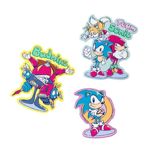 SET DE 3 PARCHES SONIC