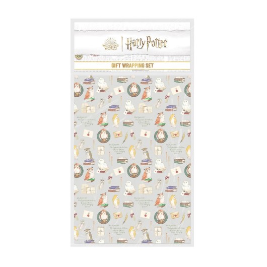 SET DE PAPEL DE REGALO HARRY POTTER