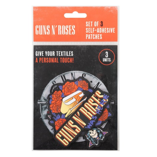 SET DE 3 PARCHES GUNS N ROSES