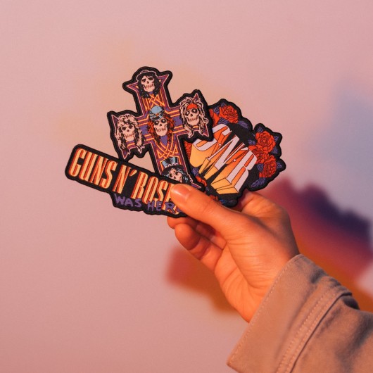 SET DE 3 PARCHES GUNS N ROSES