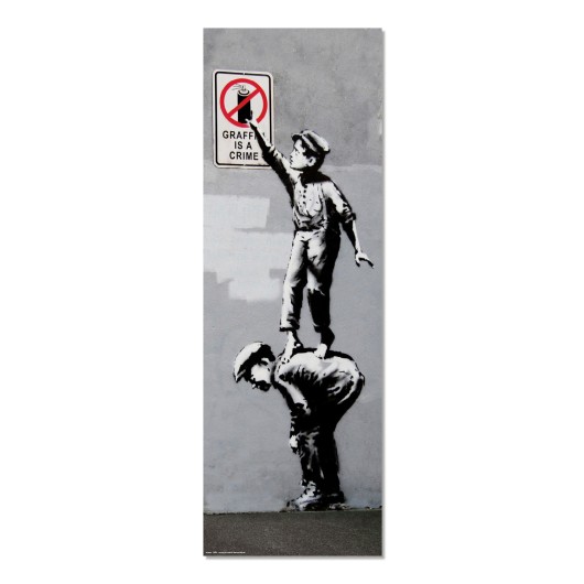 POSTER PUERTA BRANDALISED GRAFITTI IS A CRIME