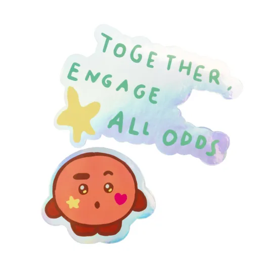 PACK 2 PEGATINAS VINILO BT21 THE JOURNEY SHOOKY